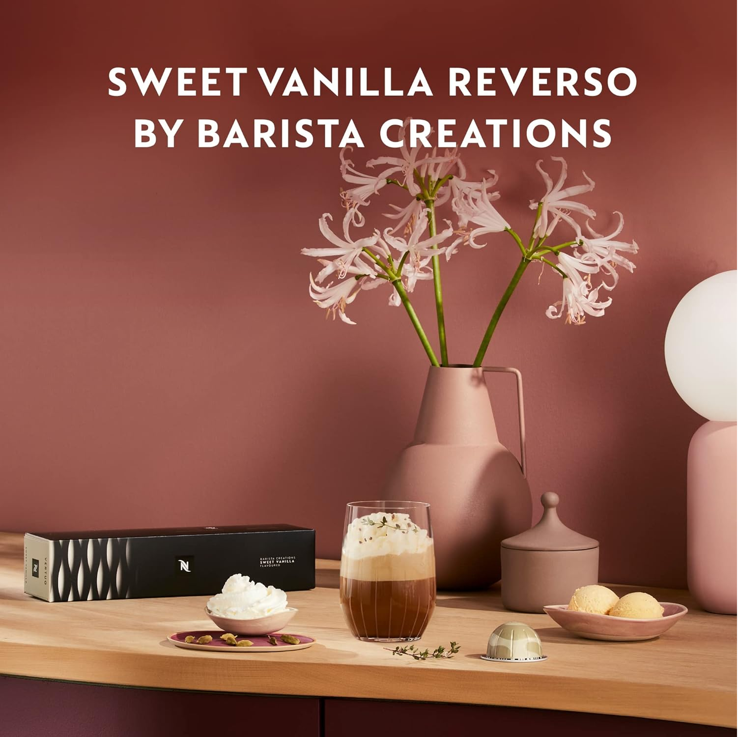 Nespresso Capsules Vertuo, Sweet Vanilla, Medium Roast Coffee, Coffee Pods 10pack